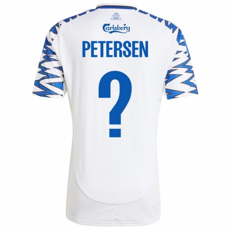 Kandiny Kinder Frederik Petersen #0 Weiß Himmelblau Heimtrikot Trikot 2024/25 T-Shirt Österreich