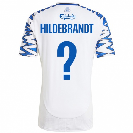 Kandiny Niño Camiseta Sylvester Hildebrandt #0 Blanco Azul Cielo 1ª Equipación 2024/25 La Camisa México