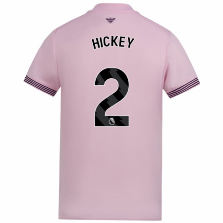 Kandiny Kinderen Aaron Hickey #2 Roze Uitshirt Uittenue 2024/25 T-Shirt België