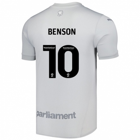 Kandiny Kinder Josh Benson #10 Silbergrau Auswärtstrikot Trikot 2024/25 T-Shirt Österreich