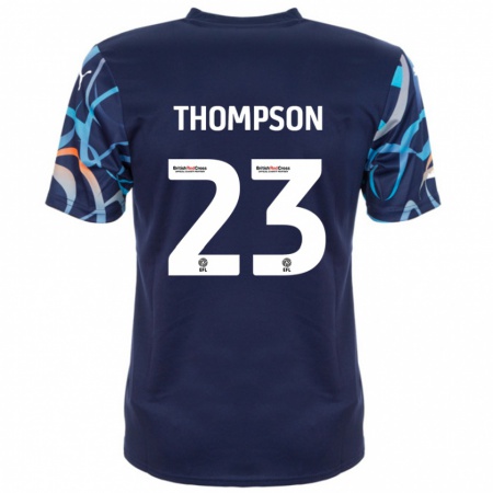 Kandiny Bambino Maglia Dominic Thompson #23 Blu Navy Kit Gara Away 2024/25 Maglietta