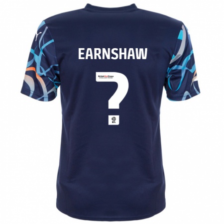 Kandiny Bambino Maglia Alice Earnshaw #0 Blu Navy Kit Gara Away 2024/25 Maglietta