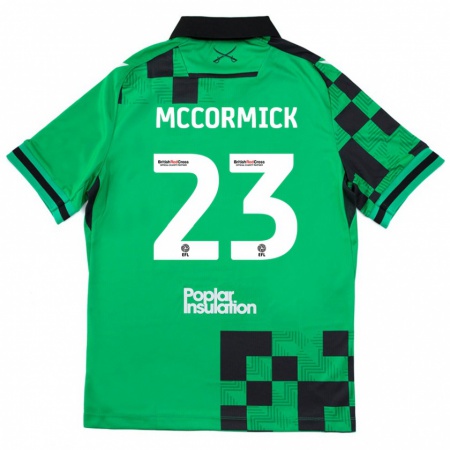 Kandiny Dzieci Luke Mccormick #23 Zielony Czarny Wyjazdowa Koszulka 2024/25 Koszulki Klubowe