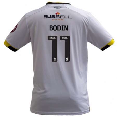 Kandiny Barn Billy Bodin #11 Vit Bortatröja Matchtröjor 2024/25 Tröjor T-Tröja