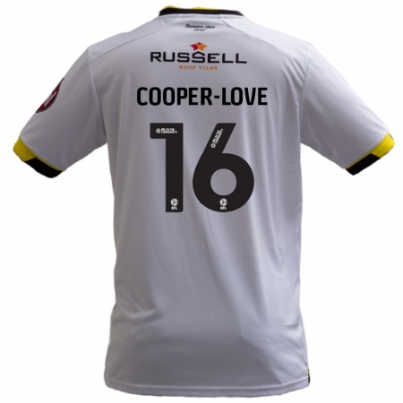 Kandiny Dzieci Jack Cooper-Love #16 Biały Wyjazdowa Koszulka 2024/25 Koszulki Klubowe