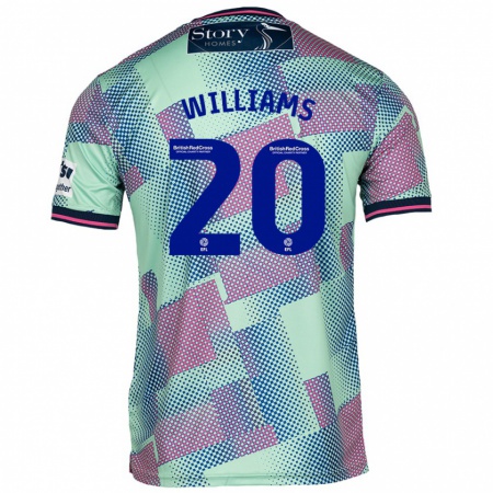 KandinyキッズBen Williams#20緑アウェイシャツ2024/25ジャージーユニフォーム