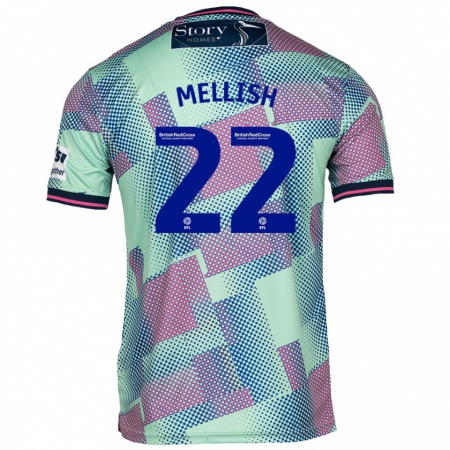 Kandiny Bambino Maglia Jon Mellish #22 Verde Kit Gara Away 2024/25 Maglietta