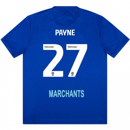 Kandiny Bambino Maglia Lewis Payne #27 Verde Kit Gara Away 2024/25 Maglietta