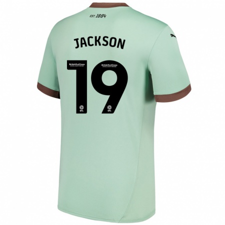 Kandiny Bambino Maglia Kayden Jackson #19 Verde Pallido Kit Gara Away 2024/25 Maglietta