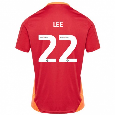 Kandiny Kinder Harry Lee #22 Blau Cremeweiß Auswärtstrikot Trikot 2024/25 T-Shirt Österreich