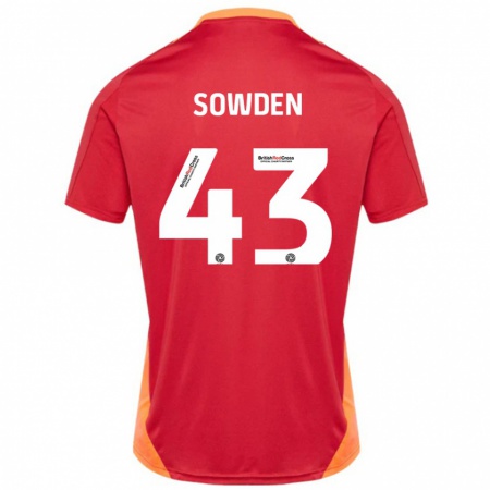 Kandiny Kinderen Andrew Sowden #43 Blauw Gebroken Wit Uitshirt Uittenue 2024/25 T-Shirt België