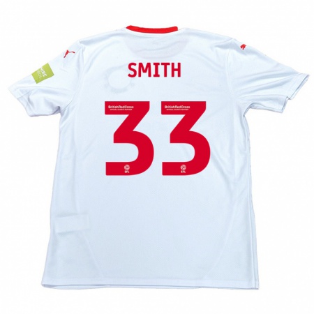 KandinyキッズPele Smith#33白アウェイシャツ2024/25ジャージーユニフォーム