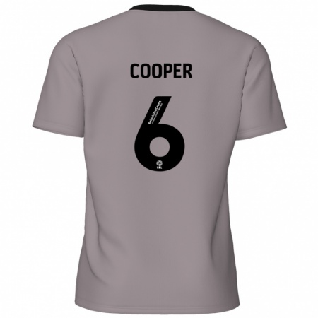 Kandiny Niño Camiseta Brandon Cooper #6 Gris 2ª Equipación 2024/25 La Camisa México