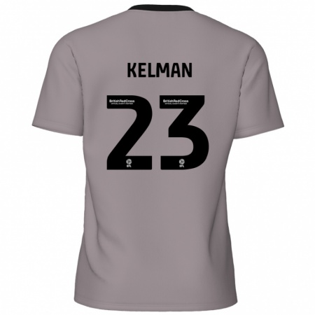 Kandiny Bambino Maglia Charlie Kelman #23 Grigio Kit Gara Away 2024/25 Maglietta