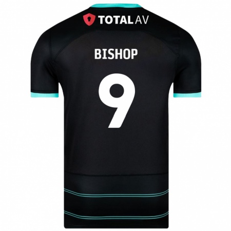 Kandiny Bambino Maglia Colby Bishop #9 Nero Kit Gara Away 2024/25 Maglietta