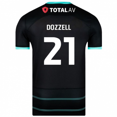 Kandiny Bambino Maglia Andre Dozzell #21 Nero Kit Gara Away 2024/25 Maglietta