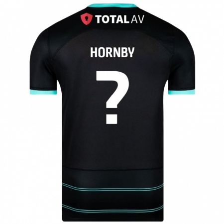 Kandiny Bambino Maglia Megan Hornby #0 Nero Kit Gara Away 2024/25 Maglietta