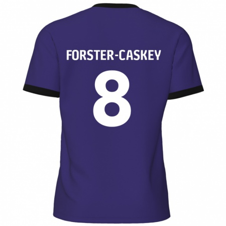 Kandiny Barn Jake Forster-Caskey #8 Purpur Bortatröja Matchtröjor 2024/25 Tröjor T-Tröja