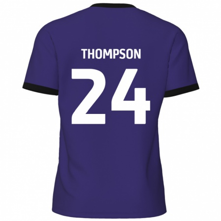 KandinyキッズBen Thompson#24紫アウェイシャツ2024/25ジャージーユニフォーム