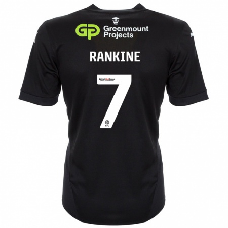 Kandiny Bambino Maglia Dion Rankine #7 Nero Kit Gara Away 2024/25 Maglietta