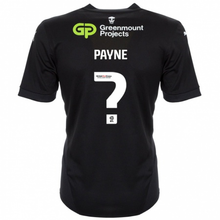 Kandiny Kinder Kai Payne #0 Schwarz Auswärtstrikot Trikot 2024/25 T-Shirt Österreich