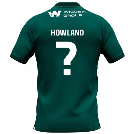 Kandiny Bambino Maglia Jack Howland #0 Verde Kit Gara Away 2024/25 Maglietta