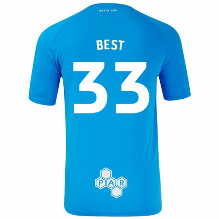 Kandiny Kinderen Kian Best #33 Hemelsblauw Uitshirt Uittenue 2024/25 T-Shirt België