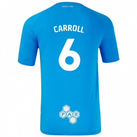 Kandiny Kinderen Jenna Carroll #6 Hemelsblauw Uitshirt Uittenue 2024/25 T-Shirt België