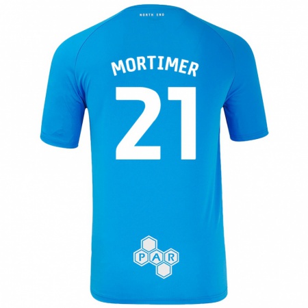 Kandiny Kinderen Jodie Mortimer #21 Hemelsblauw Uitshirt Uittenue 2024/25 T-Shirt België