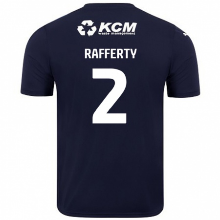 Kandiny Niño Camiseta Joe Rafferty #2 Azul Marino 2ª Equipación 2024/25 La Camisa México