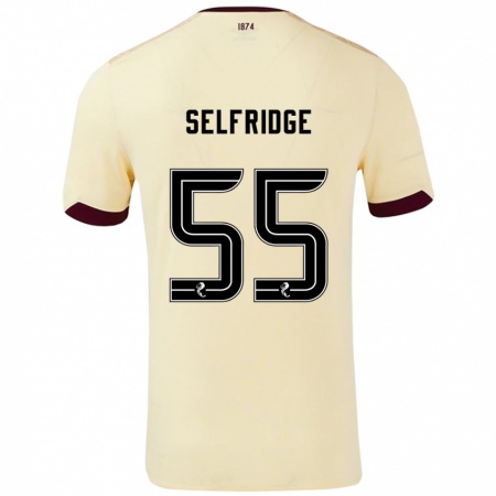 KandinyキッズLouis Selfridge#55クリームバーガンディアウェイシャツ2024/25ジャージーユニフォーム