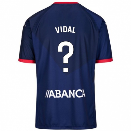 Kandiny Niño Camiseta Iker Vidal #0 Azul Marino 2ª Equipación 2024/25 La Camisa