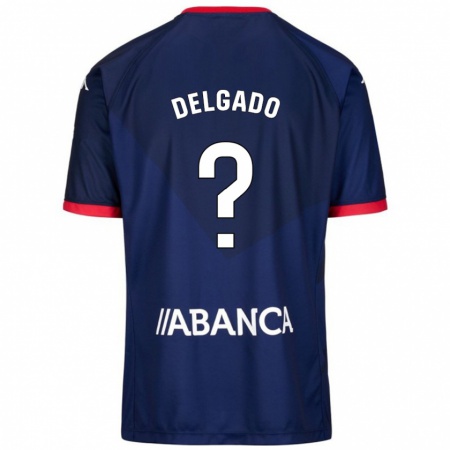 KandinyキッズÁlex Delgado#0ネイビーブルーアウェイシャツ2024/25ジャージーユニフォーム