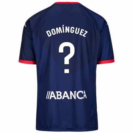 KandinyキッズDavid Domínguez#0ネイビーブルーアウェイシャツ2024/25ジャージーユニフォーム