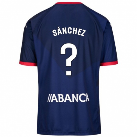 Kandiny Niño Camiseta Kevin Sánchez #23 Azul Marino 2ª Equipación 2024/25 La Camisa