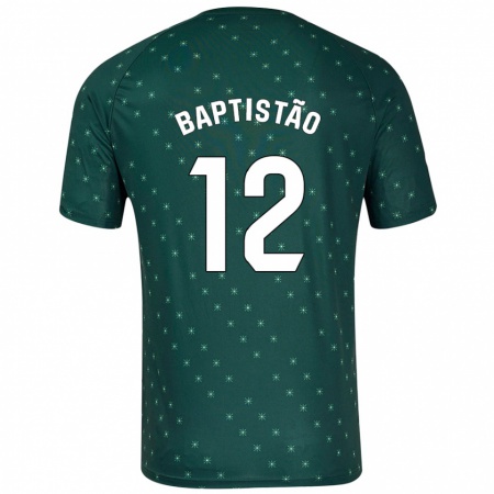 Kandiny Kinder Léo Baptistão #12 Dunkelgrün Auswärtstrikot Trikot 2024/25 T-Shirt Österreich