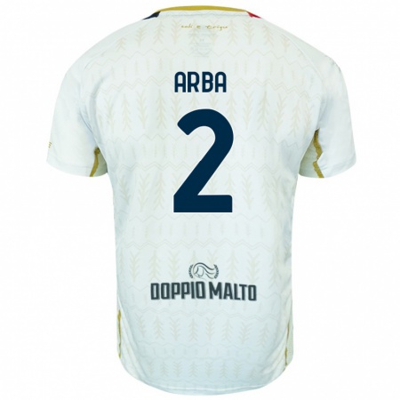 Kandiny Niño Camiseta Federico Arba #2 Blanco 2ª Equipación 2024/25 La Camisa