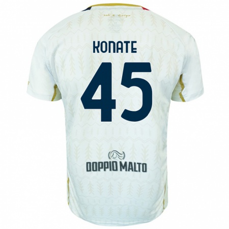 Kandiny Niño Camiseta Ismael Konate #45 Blanco 2ª Equipación 2024/25 La Camisa