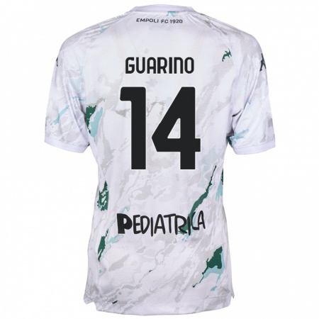 Kandiny Kinder Gabriele Guarino #14 Grau Auswärtstrikot Trikot 2024/25 T-Shirt Österreich