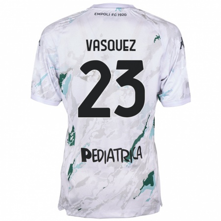 Kandiny Bambino Maglia Devis Vásquez #23 Grigio Kit Gara Away 2024/25 Maglietta