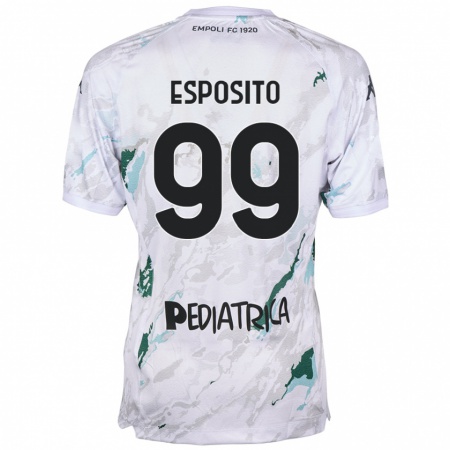 Kandiny Barn Sebastiano Esposito #99 Grå Bortatröja Matchtröjor 2024/25 Tröjor T-Tröja