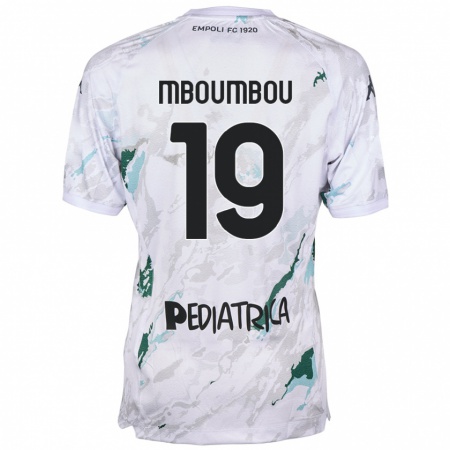 Kandiny Niño Camiseta Arnaud Mboumbou #19 Gris 2ª Equipación 2024/25 La Camisa