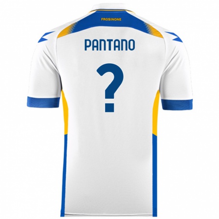 Kandiny Bambino Maglia Christian Pantano #0 Bianco Kit Gara Away 2024/25 Maglietta