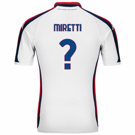 Kandiny Bambino Maglia Fabio Miretti #0 Bianco Kit Gara Away 2024/25 Maglietta