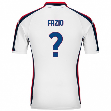 KandinyキッズLorenzo Fazio#0白アウェイシャツ2024/25ジャージーユニフォーム