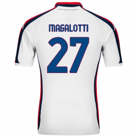 Kandiny Niño Camiseta Gabriele Magalotti #27 Blanco 2ª Equipación 2024/25 La Camisa