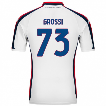 Kandiny Kinder Jacopo Grossi #73 Weiß Auswärtstrikot Trikot 2024/25 T-Shirt Österreich