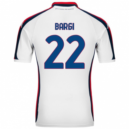 Kandiny Bambino Maglia Caterina Bargi #22 Bianco Kit Gara Away 2024/25 Maglietta