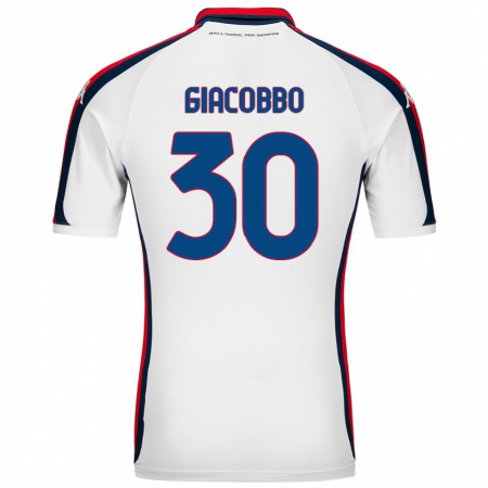 KandinyキッズGiulia Giacobbo#30白アウェイシャツ2024/25ジャージーユニフォーム