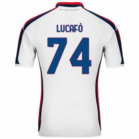 Kandiny Bambino Maglia Sara Lucafò #74 Bianco Kit Gara Away 2024/25 Maglietta